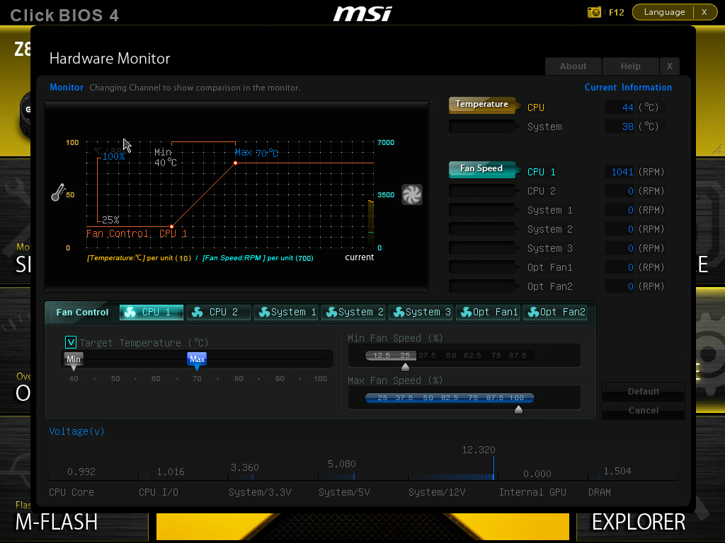 laptop control speed how fan Z87 Our MSI XPower Z87 Review: Z87 BIOS   First XPower MSI